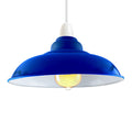 Navy blue Colour Gloss Modern Metal Indoor Home Light Lampshade~4978