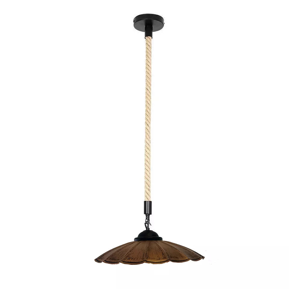 Hemp Rope Iron Pendant Lights 
