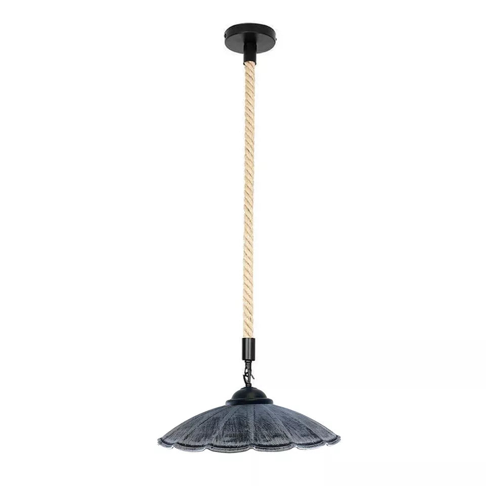 Hemp Rope Iron Pendant Lights 