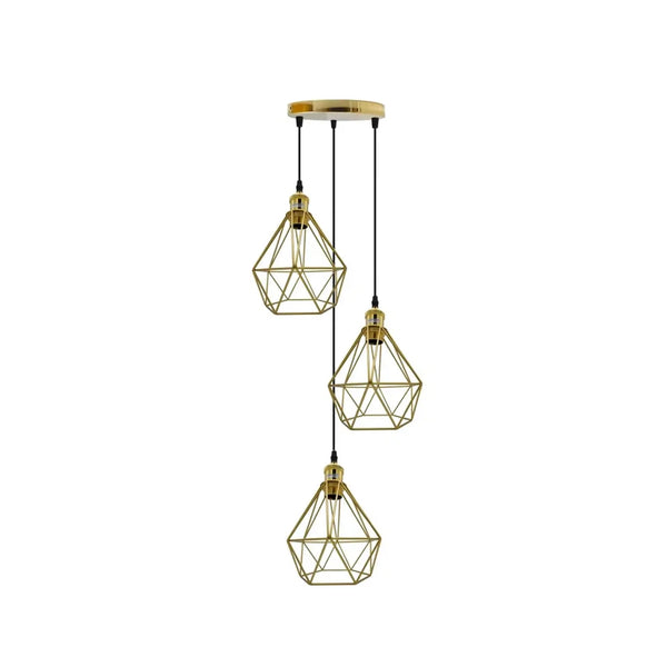 E27 Cluster Three Pendant Light Drop Down Fixture ~5764 – No