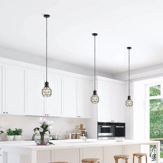 vintage industrial style black metal ceiling pendant light 