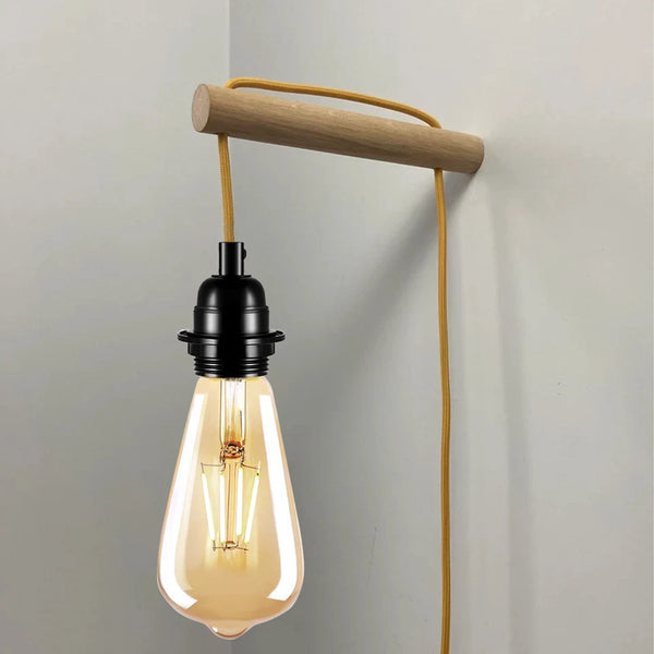 Vintage Plug-In Pendant Light with Dimmer E27~3749