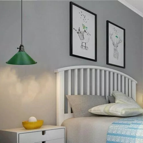 Lámpara colgante moderna de techo con pantalla verde, lámpara de araña ~3171