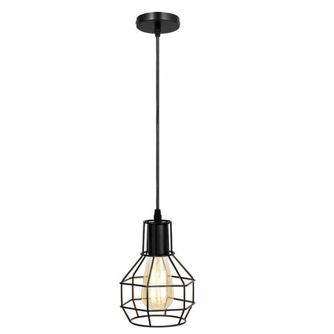Nest Wire Cage Ceiling Pendant Black Cluster Light Fitting~2832