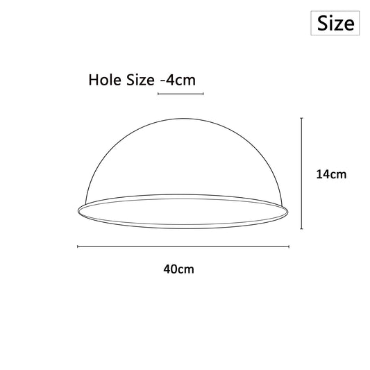 Dome 40cm Wide Lampshade Ceiling Light Shade Pendant Lights Fixture ~4975