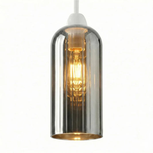 Minimalist Tall Bell Glass Light Shade Easy To Fit Ceiling Shade ~6596