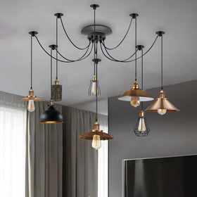 8 Way_2m Spider Pendent Lamp Light~4987