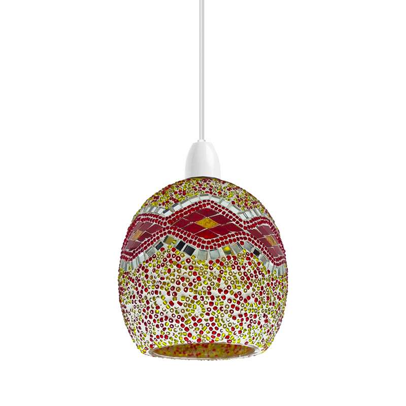 Handmade mosaic globe deals lamp