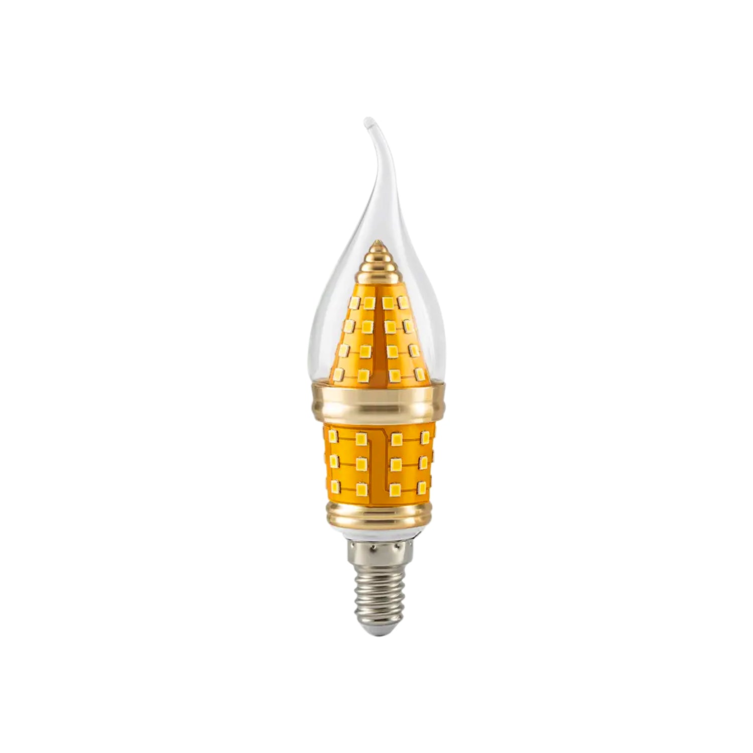 E14 Base Candle Bulb Flame Tip Cool White LED Light