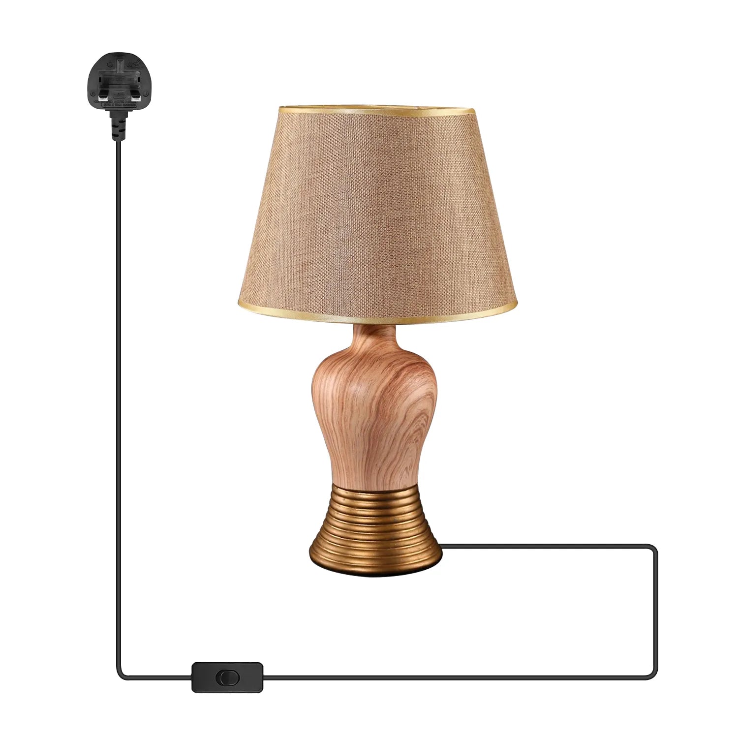 Vase Creative shape Ceramic Plugin Bedside Table Lamp Light ~5162
