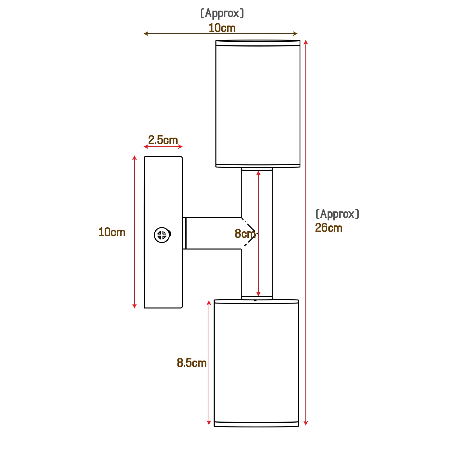wall lighting - size image