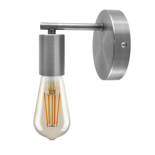 Indoor Retro Sconce Wall Light Fitting Fixture ~1616 – Chrome / No