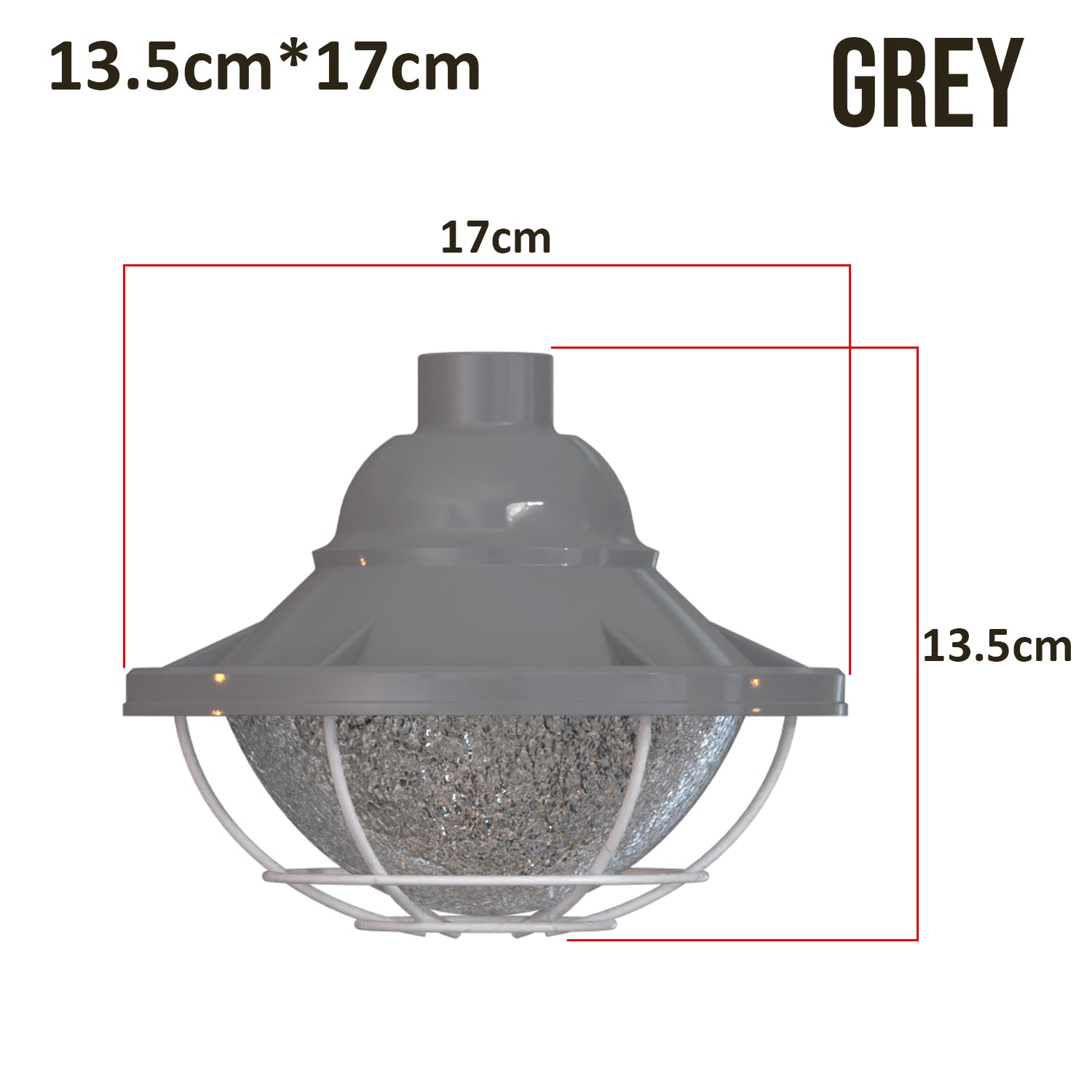 wire cage metal lamp - Grey