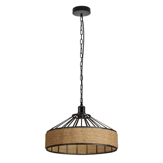 hanging chain metal lampshade pendant light