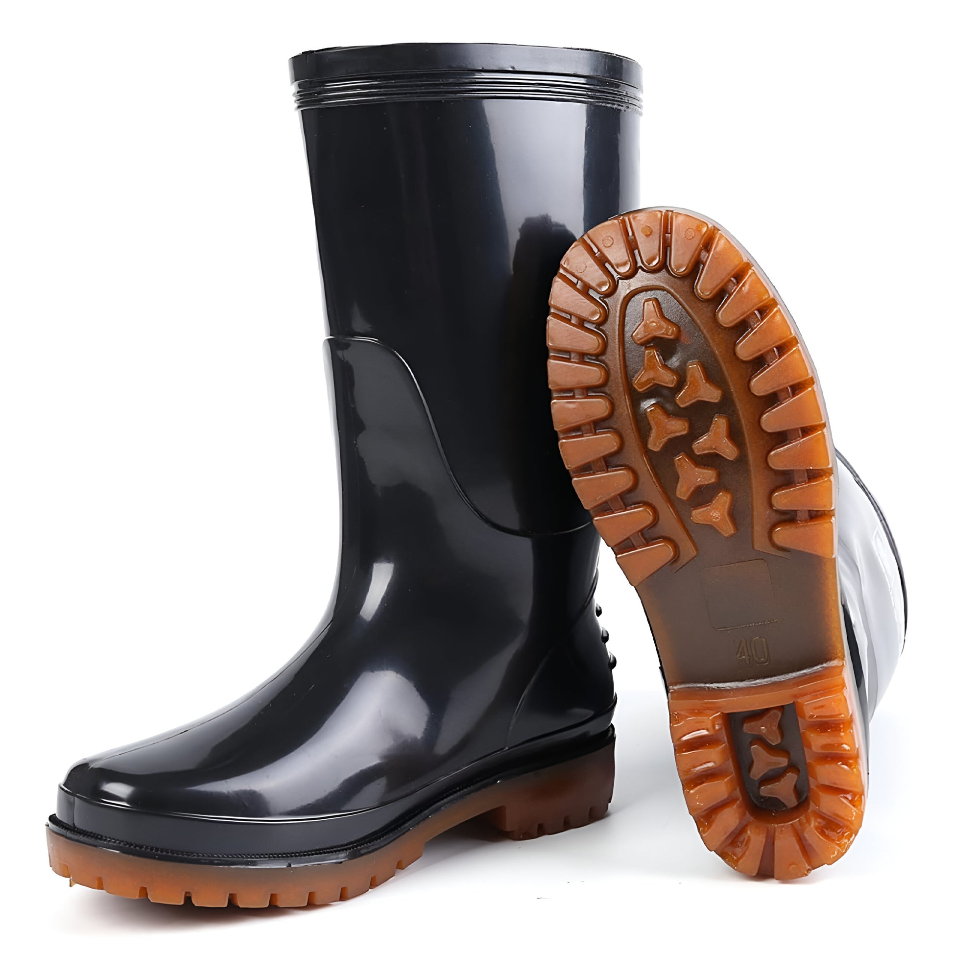 Worker Wellies Rain Waterproof Lightweight Boots Garden Work Shoes - Detail Image 4