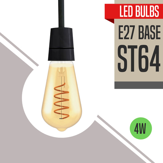 LED Light ST64 4W Warm White Bulb Filament Bulbs~1058