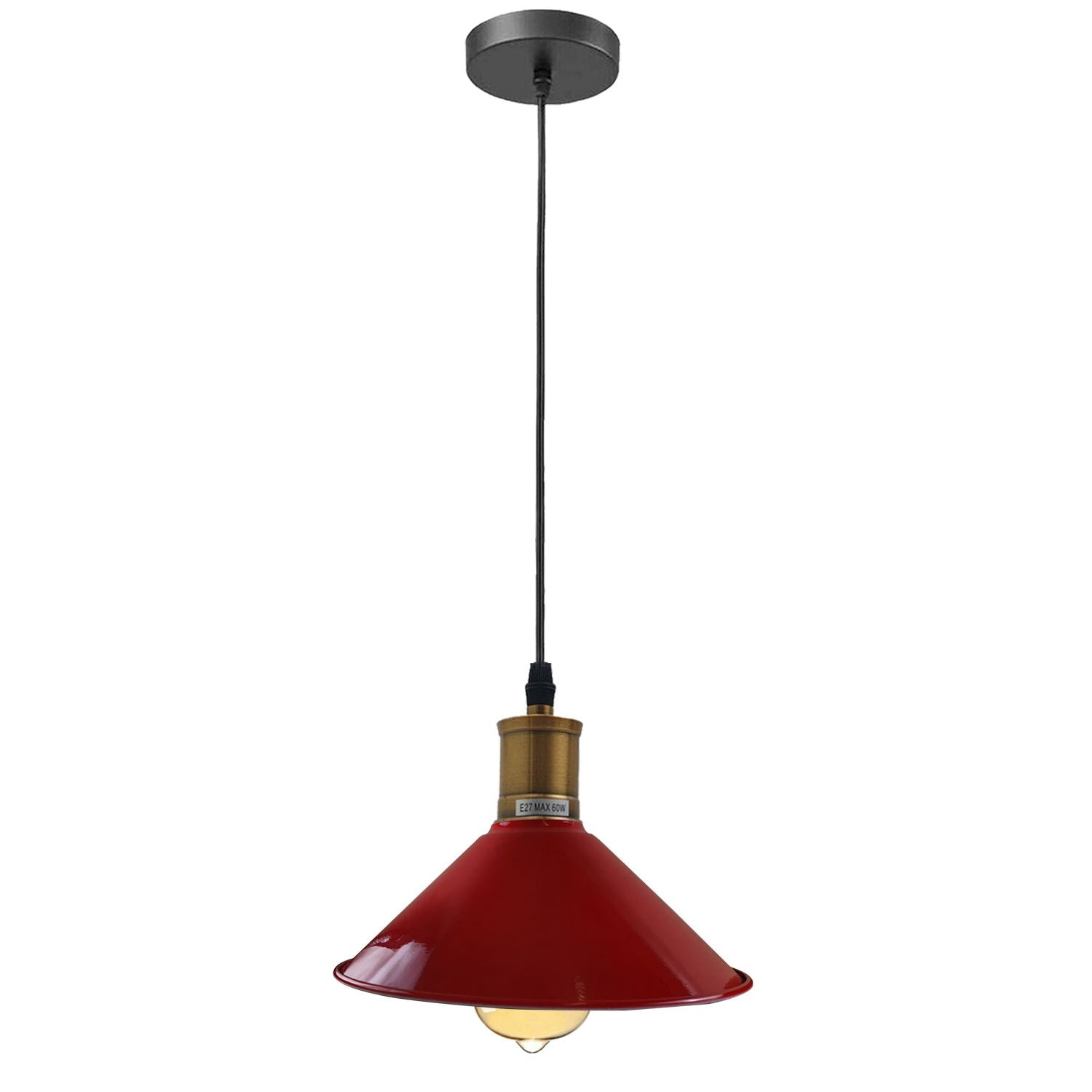 Vintage Industrial Ceiling Pendant Light Retro Loft Style Metal Shade Lamp~1420 - LEDSone UK Ltd