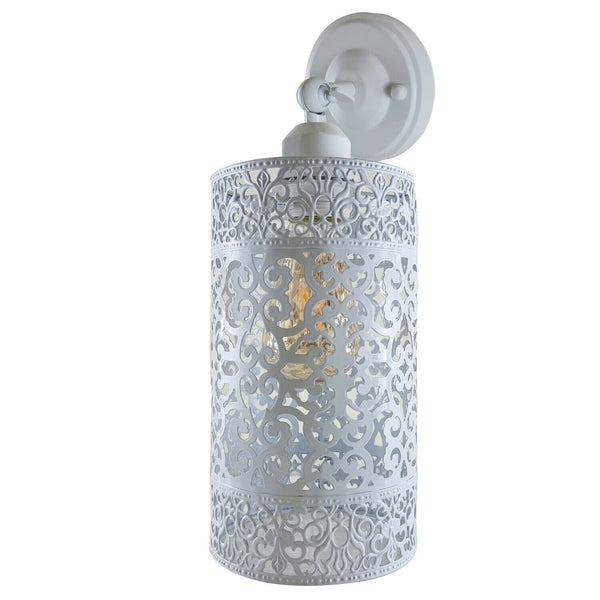 White Vintage Retro Wall Sconce Adjustable E27 Indoor Wall Light ~1231 – Pattern F / Without Bulb