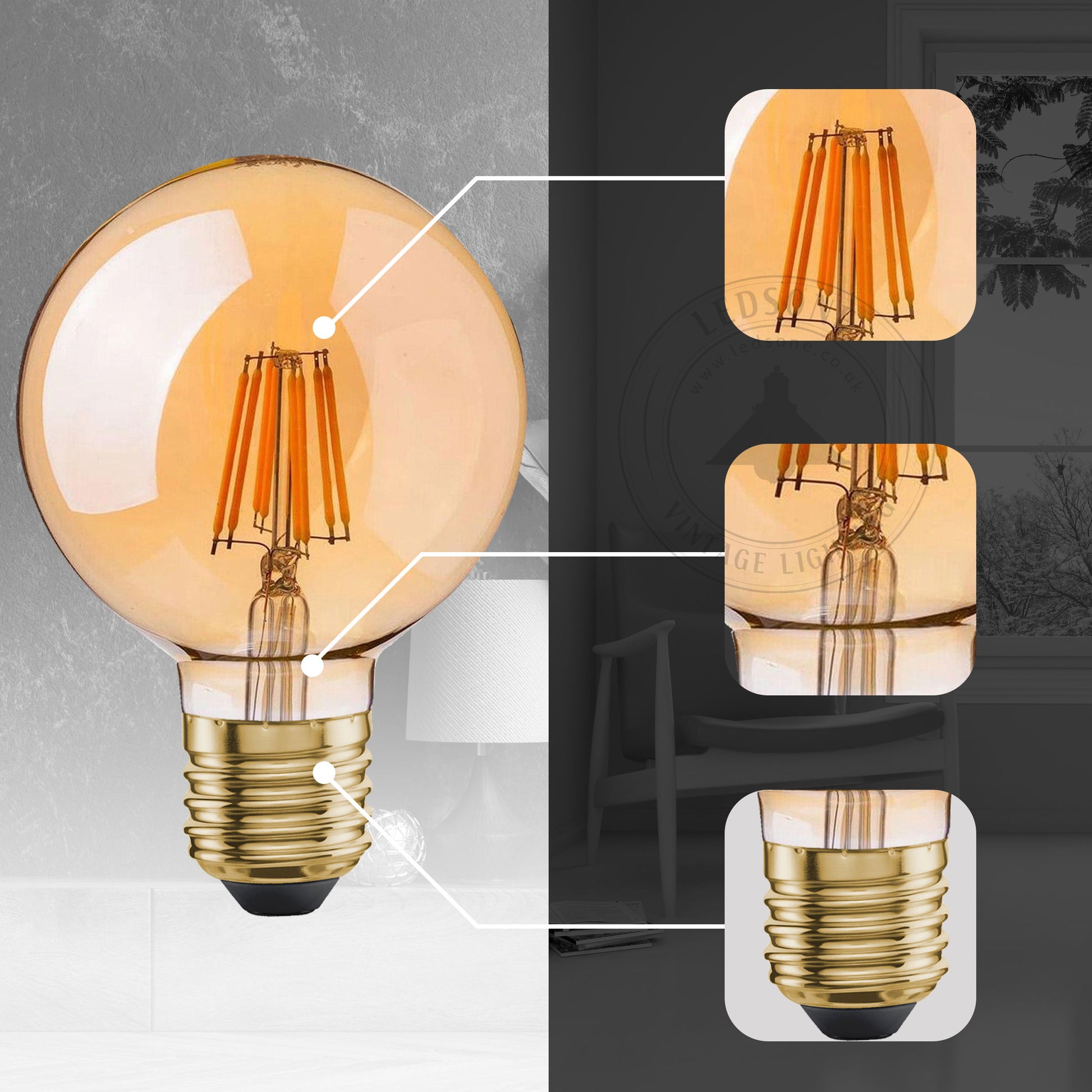 Dimmable E27 LED Bulb (8W)