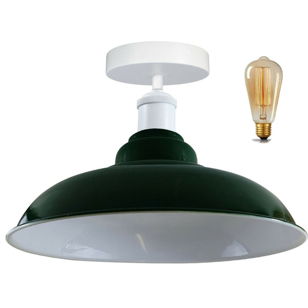 Metalen plafondlampenkappen voor gangen ~1192 – Met lamp / Groente