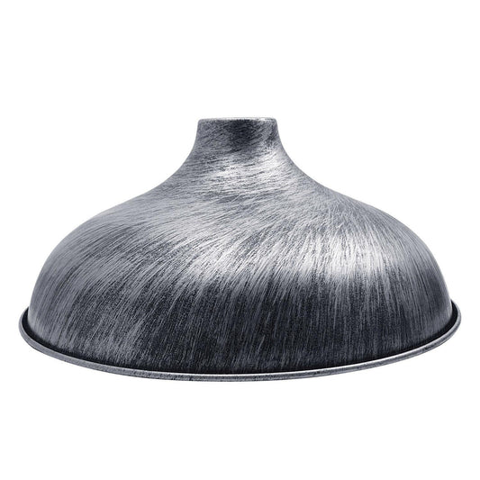 Brushed silver light shade