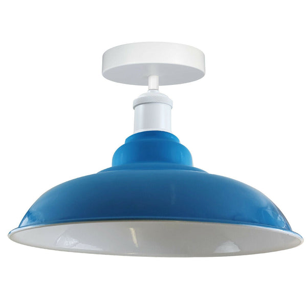 Metalen plafondlampenkappen voor gangen ~1192 – Zonder lamp / Lichtblauw
