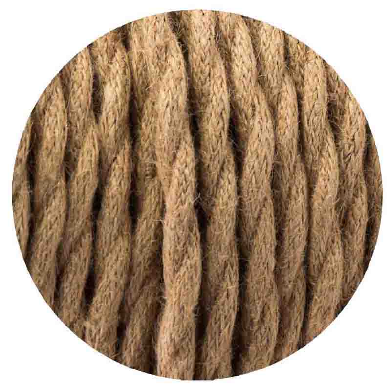 2-core-twisted-electric-cable-hemp-color-fabric-0-75mm