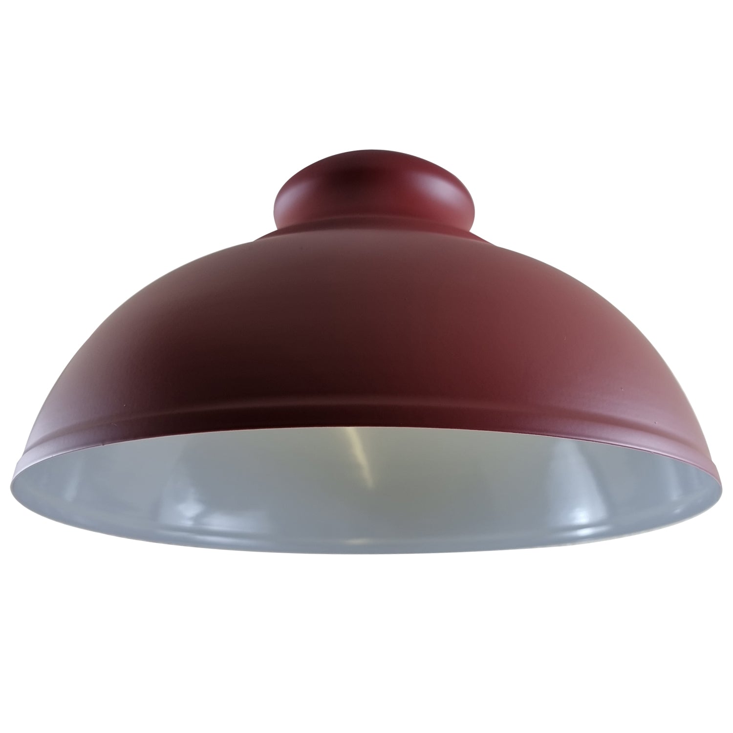 Burgundy Industrial Metal Easy Fit Curvy Shape Lamp Shade For Living Room Kitchen Dining Table Bedroom~1142 - LEDSone UK Ltd