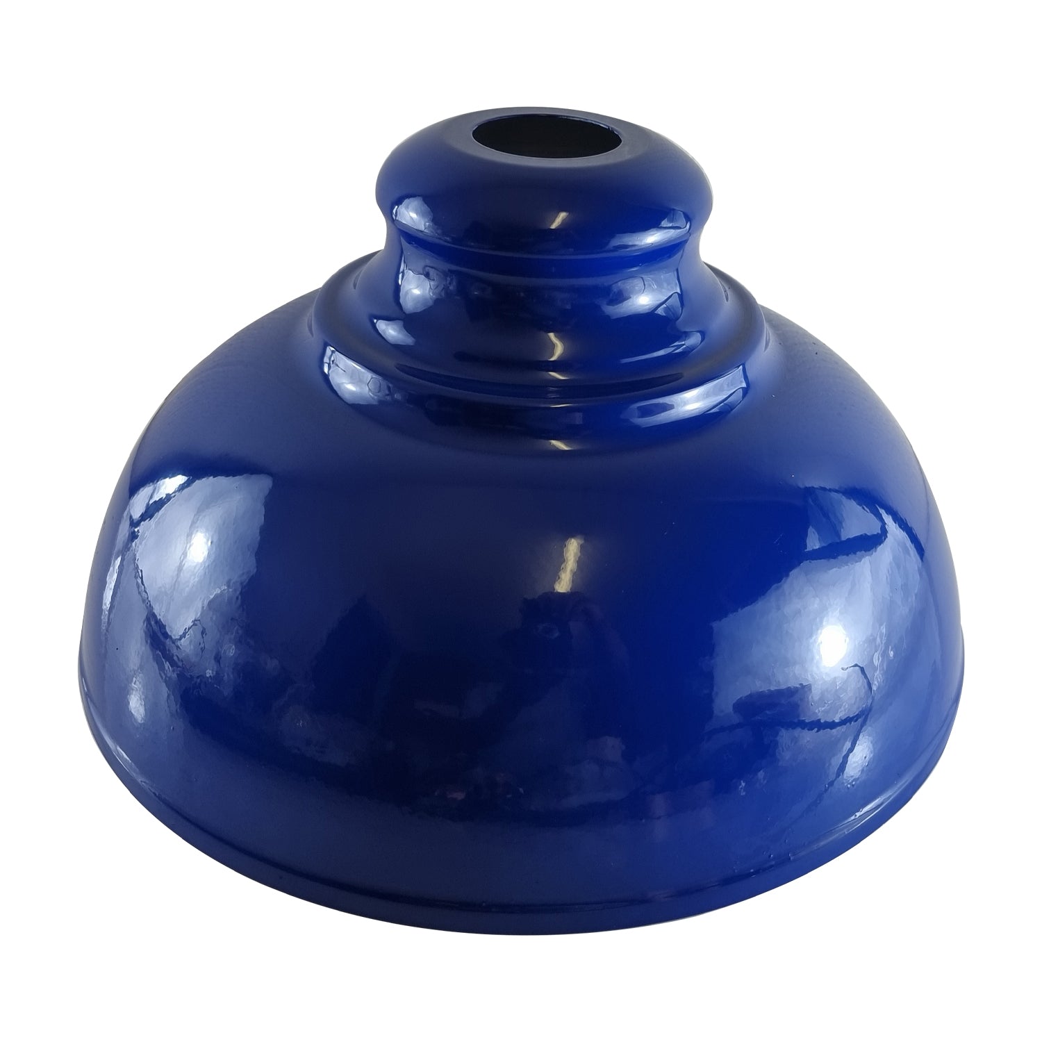 Navy blue Industrial Metal Easy Fit Curvy Shape Lamp Shade For Living Room Kitchen Dining Table Bedroom~1141 - LEDSone UK Ltd
