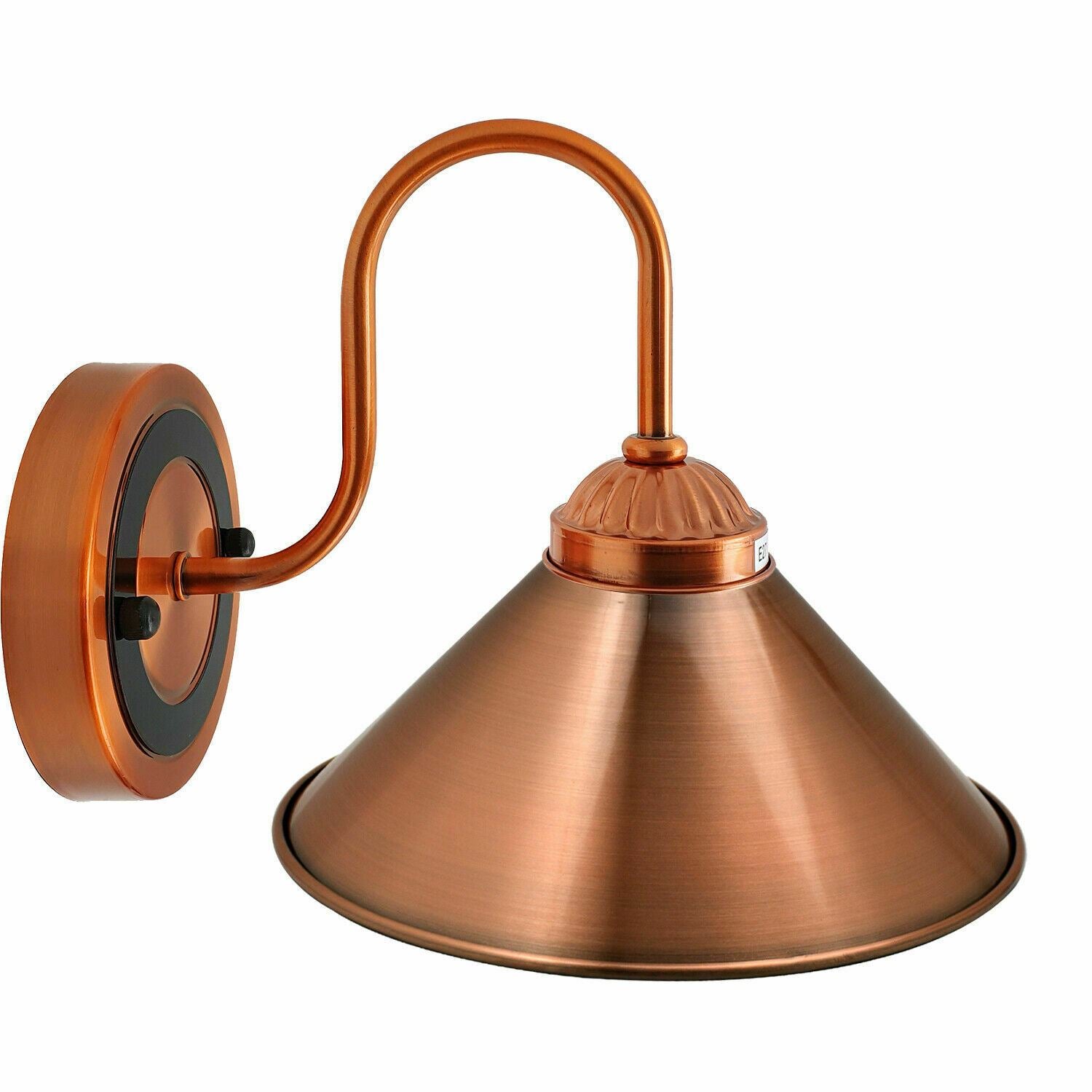 Modern Copper Metal Wall Light Lamp Sconce Fixture Bedroom Hallway with E27 Base~1287 - LEDSone UK Ltd