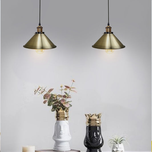 Green Brass 2 Way Retro Industrial Ceiling E27 Hanging Lamp Pendant Light~3504 - LEDSone UK Ltd