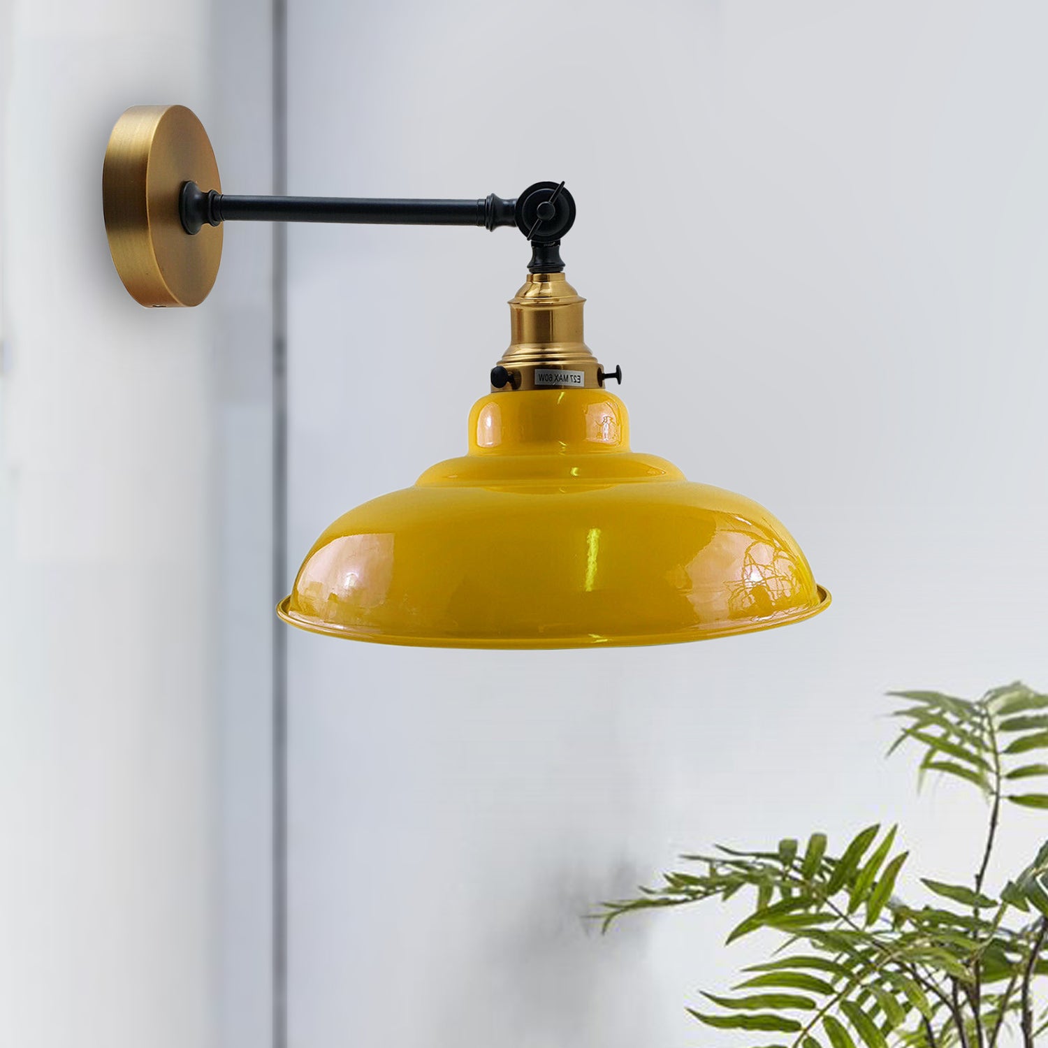 Wall Light Fixture Loft Style Industrial Wall Sconce - Yellow
