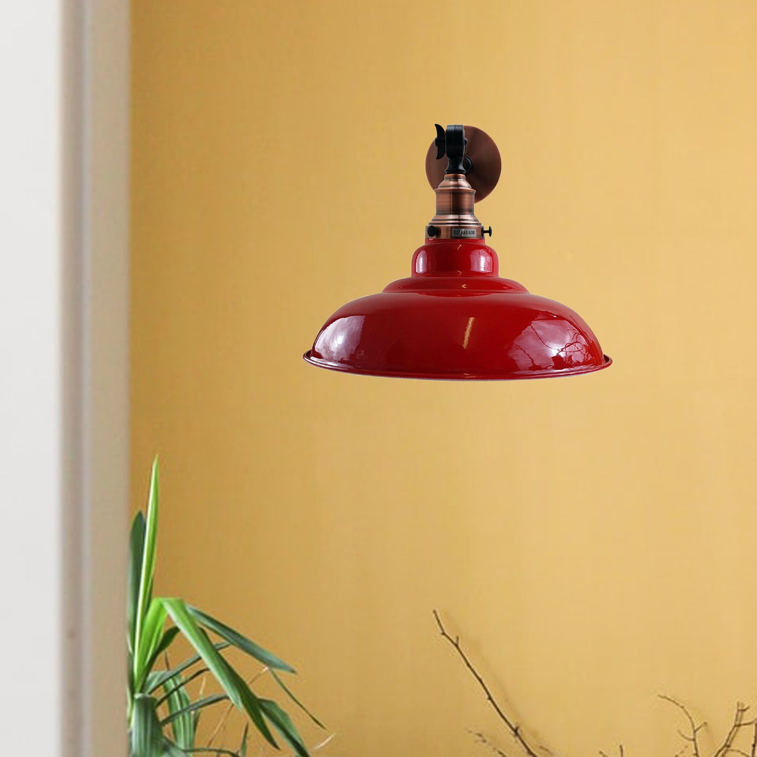 LEDSone Vintage Rose Gold Wall Sconce Light Industrial Retro Style