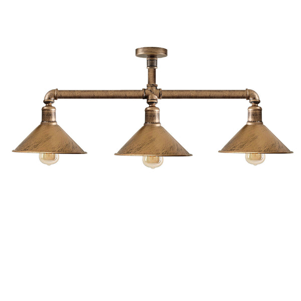 Keukeneiland 3-lichts hanglamp met bar en plafondlamp~3593 – Ja