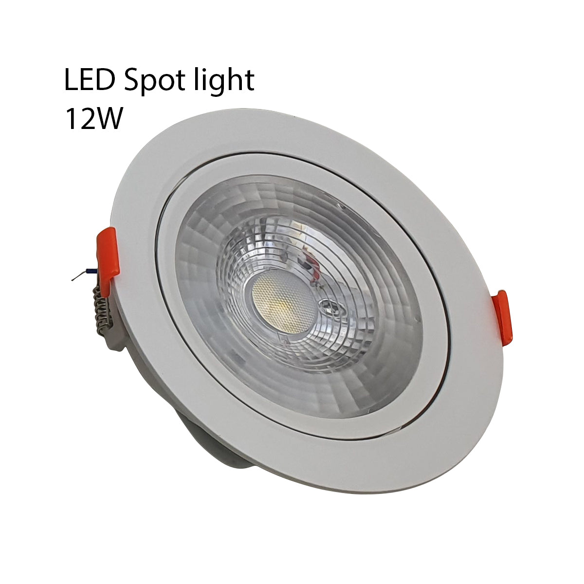 12W Modern LED Adjustable Tilt Angle Downlight Recessed Round Ceiling Spotlights - Shop for LED lights - Transformers - Lampshades - Holders | LEDSone UK