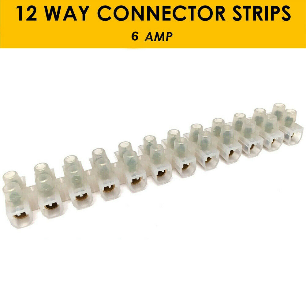 12 Way Connector Strip 6A Terminal Connection~2044 - LEDSone UK Ltd