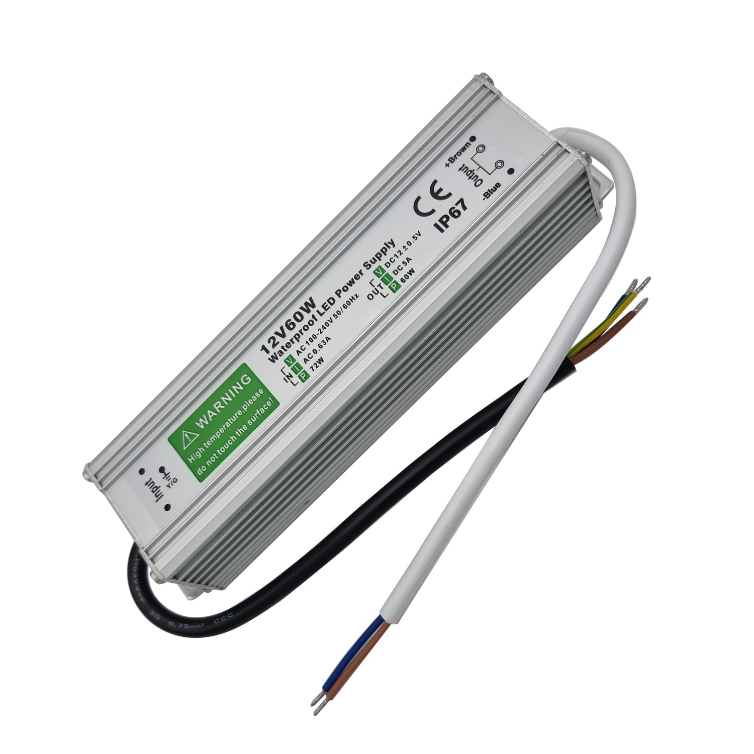 DC12V IP67 60W 5 A Waterproof LED Driver Power Supply Transformer~3355
