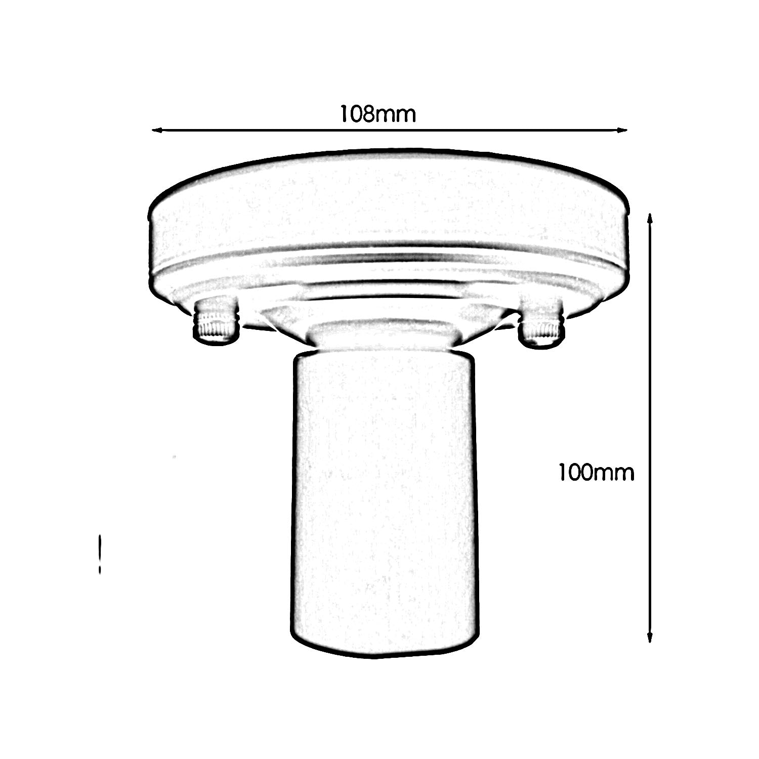 Industrial Vintage Retro Ceiling Light Modern Industrial Metal Flush Mount E27 Ceiling Lamp White Holder ~ 3528 - LEDSone UK Ltd