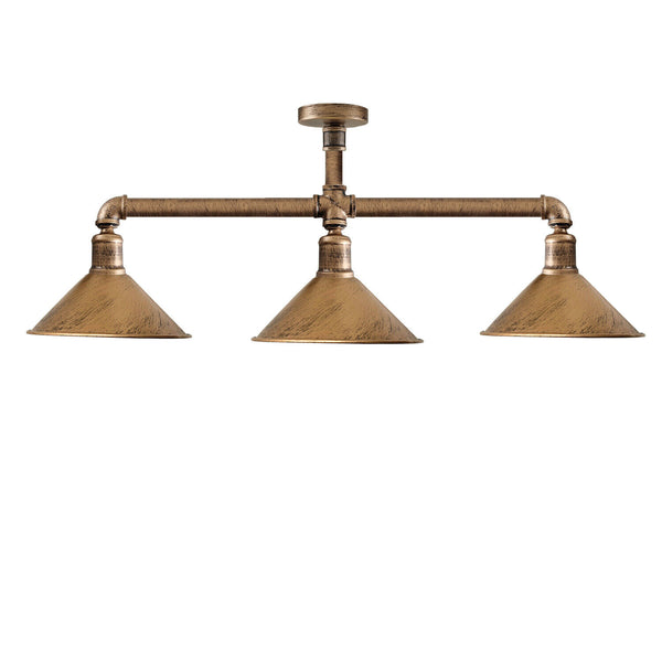 Keukeneiland 3-lichts hanglamp met bar en plafondlamp~3593 – Nee