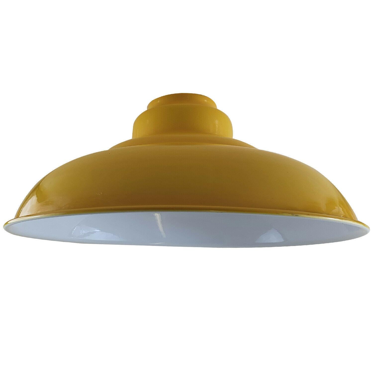 320mm Wide Curvy Pendant Industrial Style Gloss Modern Metal Indoor Light Lampshade~1385 - LEDSone UK Ltd