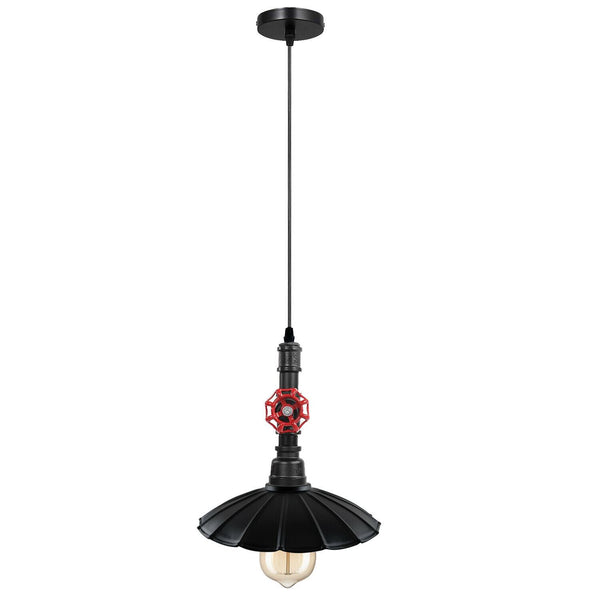 Vintage stijl industriële hanglamp kroonluchters steampunk pijplamp E27 voet ~ 1304 – met gloeilamp