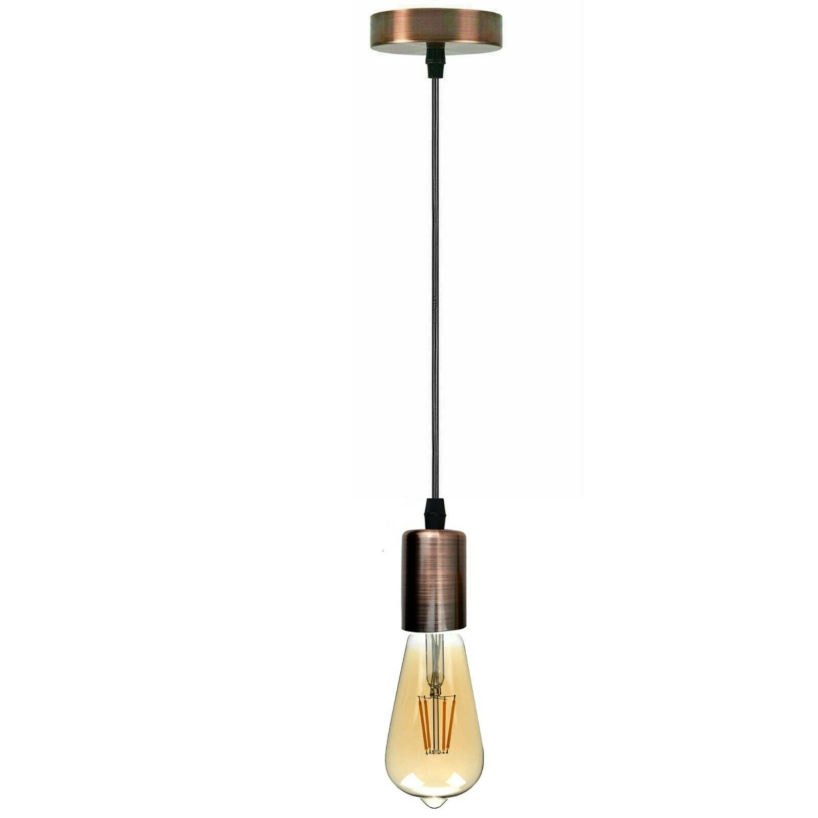 Vintage E27 Fitting Suspension Light Base Copper Lamp Holder Ceiling Pendant Lights~3640 - LEDSone UK Ltd