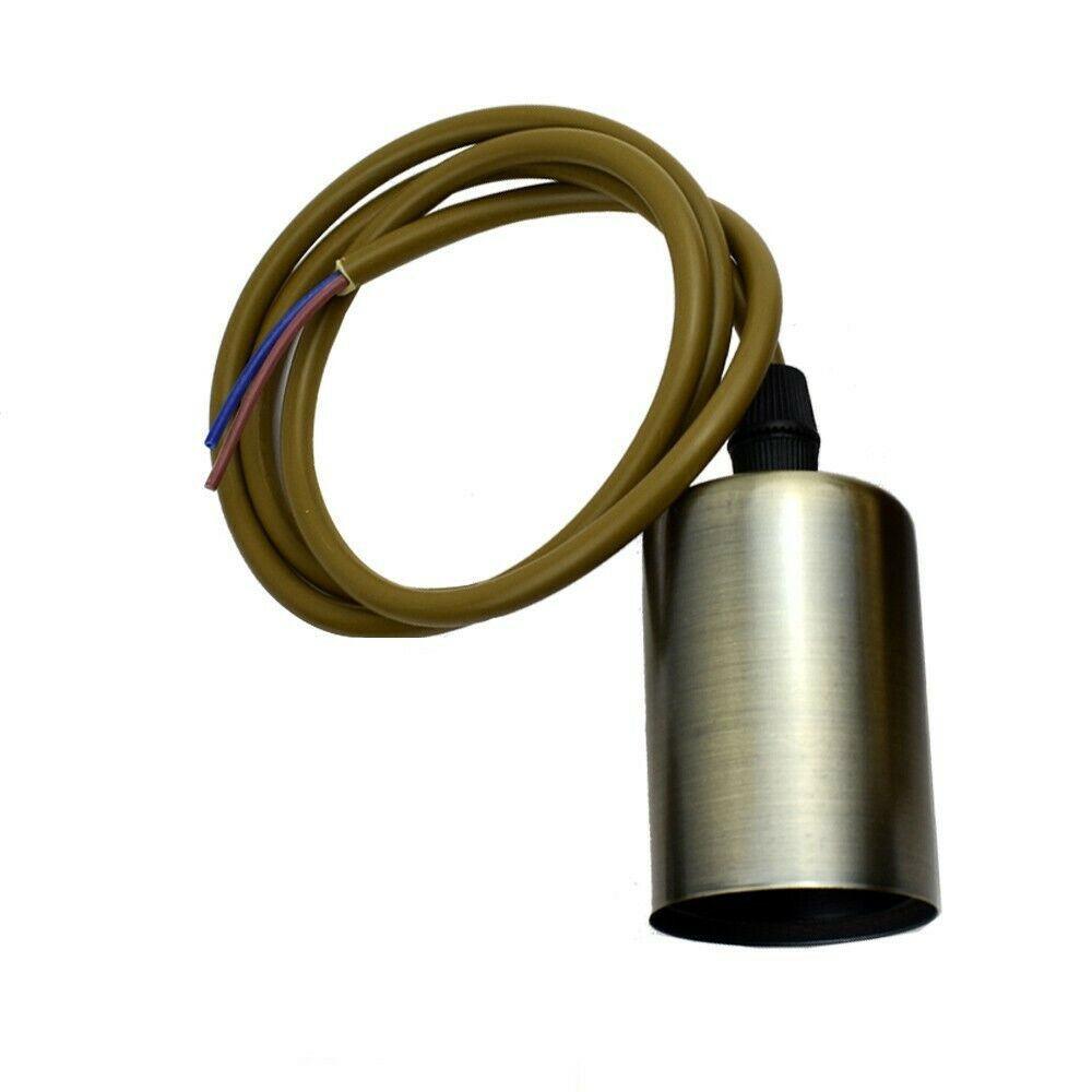 Vintage E27 Fitting Suspension Light Base Green Brass Lamp Holder Ceiling Pendant Lights~3638 - LEDSone UK Ltd