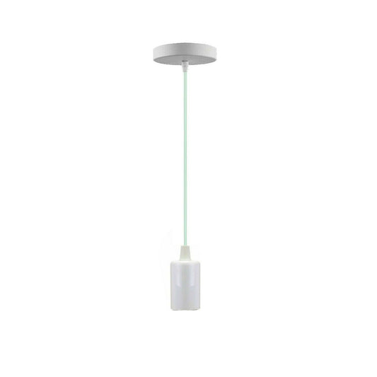 Vintage E27 Fitting Suspension Light Base White Lamp Holder Ceiling Pendant Lights~3636 - LEDSone UK Ltd