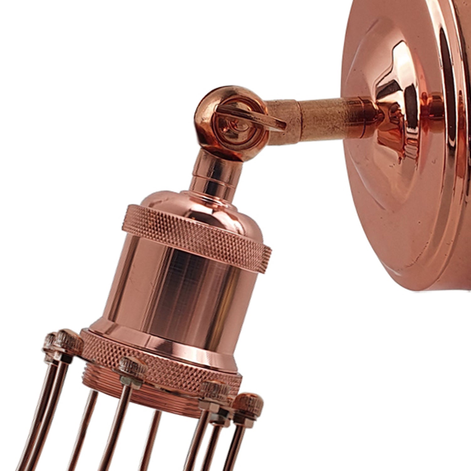 Industrial Vintage Retro Rose Gold Sconce Wall Light Lamp Fitting Fixture~3731 - LEDSone UK Ltd