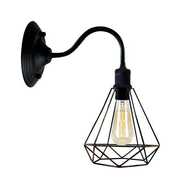 Modern Industrial  Vintage Indoor Black colour Wall Light Lamp Fitting Fixture E27 Holder UK~3676 – Yes / Brushed Copper