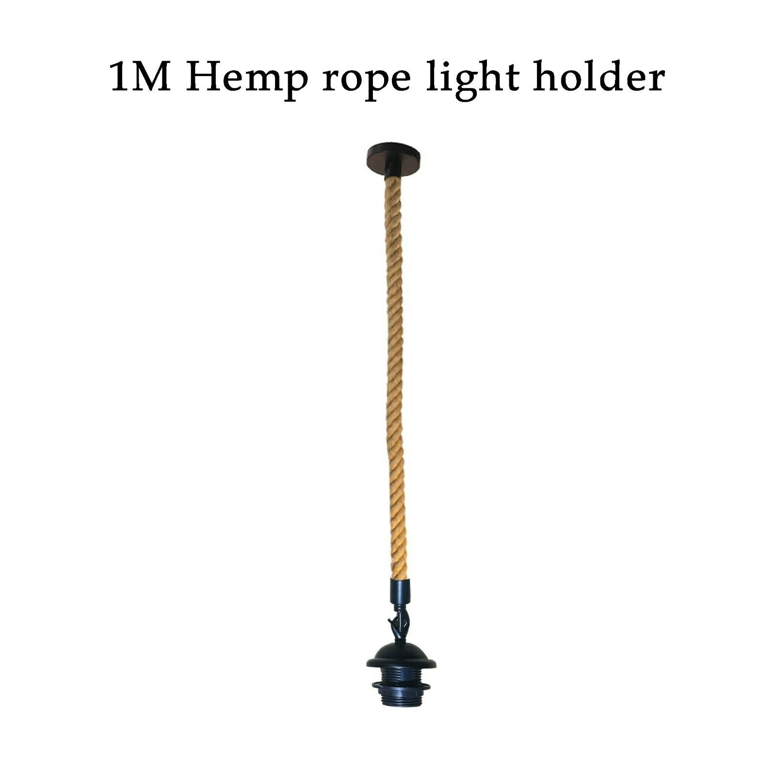 Vintage Retro Industrial Loft Cone Hemp rope 3 head Pendant Light Retro Lamp~3786 - LEDSone UK Ltd