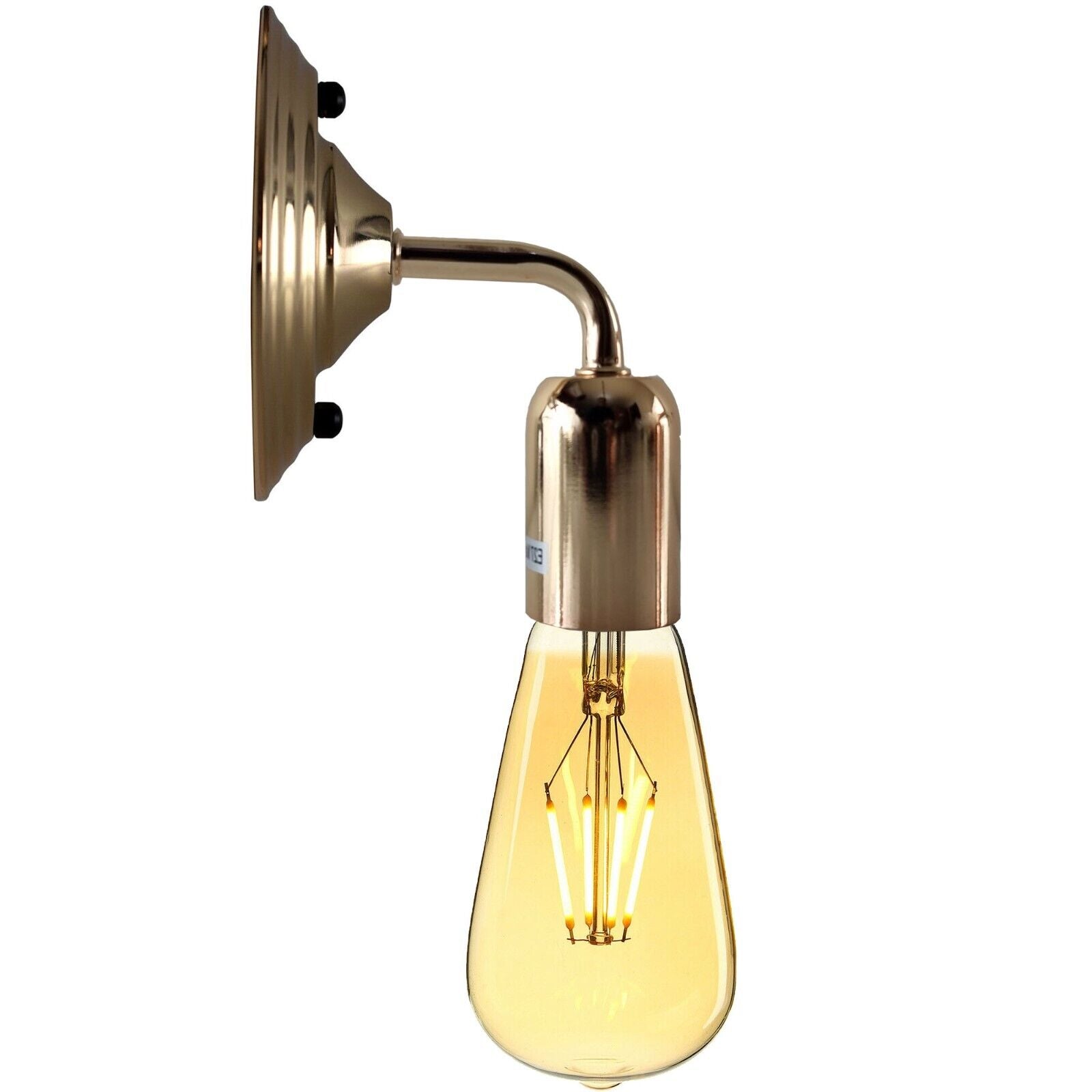 Industrial Vintage Retro Polished Sconce French Gold Wall Light Lamp~3787 - LEDSone UK Ltd