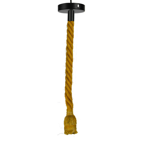 Industrial Retro Hemp Rope Pendant Light Holder E27 Loft Base Hanging Lamp ~3797