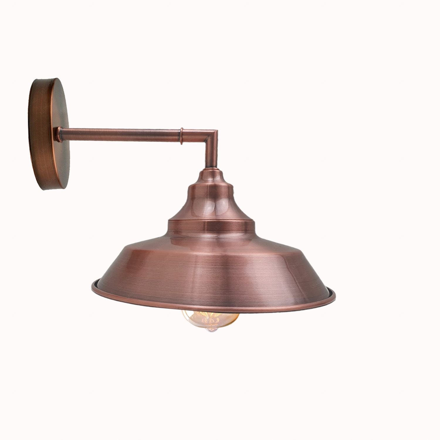 Industrial Vintage Retro Wall Lamp Indoor E27 Edison Satin Nickel Lighting Sconces~3811